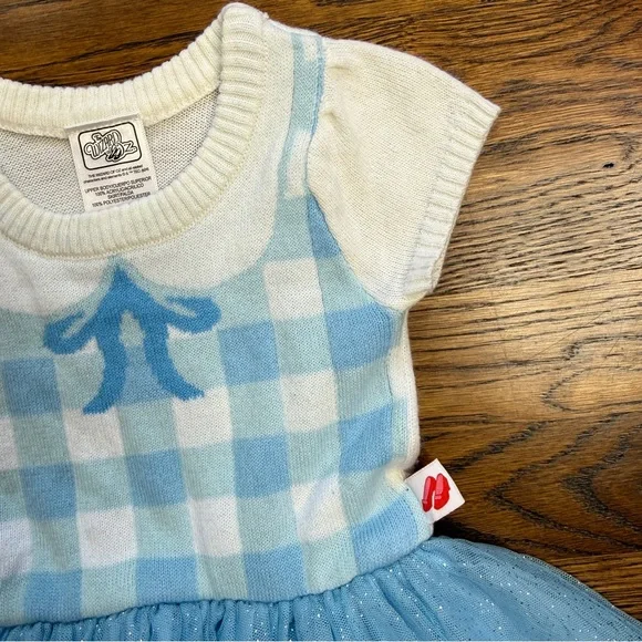 The Wizard of Oz Blue and White Checkered Dorothy Dress with Tulle Skirt 18 Mths - Picture 4 of 13